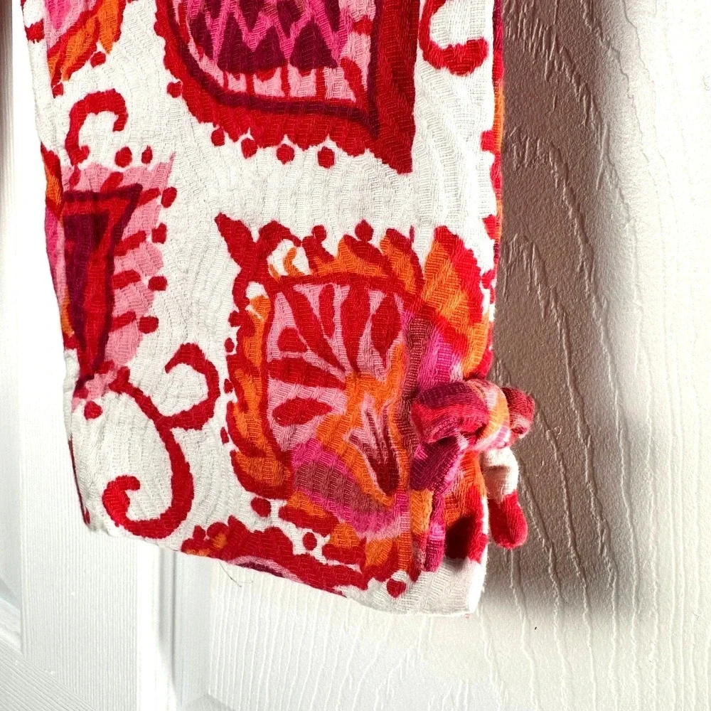 Kate Spade New York Marti Pants Palm Springs Coral Paisley Cropped Pants4